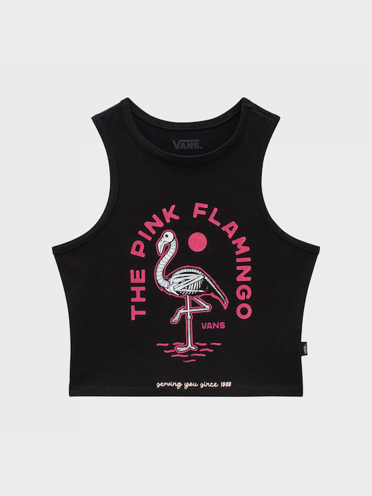 Vans pentru Femei Crop Top din Bumbac fără Mâneci Pink