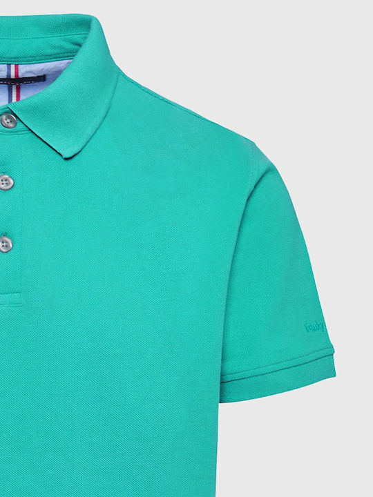 Polo Short Sleeve Blouse Aqua Green