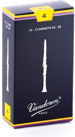 Vandoren Clarinet Reeds No.4 1 pc. Reeds