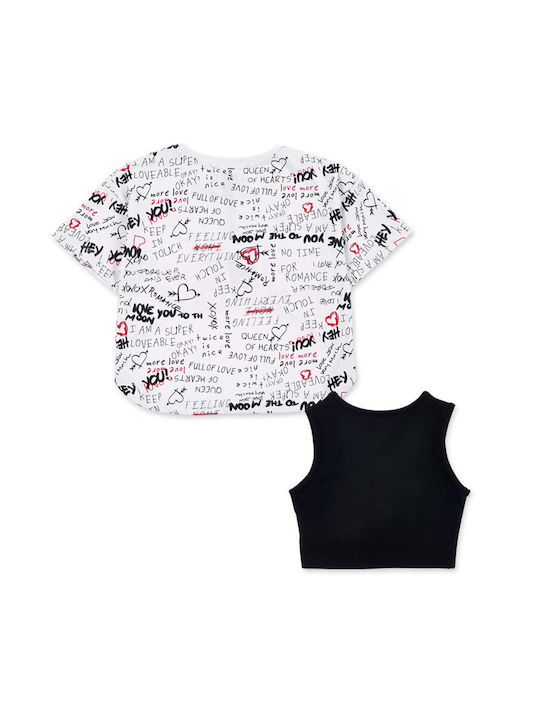 Nath Kids Set of Kids Blouses white-black