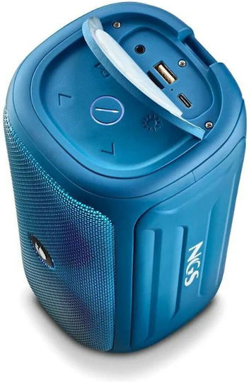 NGS Roller Beast Bluetooth-Lautsprecher 16W mit Radio und Akkulaufzeit bis zu 7 Stunden Blau