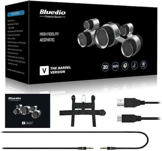 Bluedio V6 Bluetooth Speaker 9W with Battery Life up to 7 hours Black/Silver