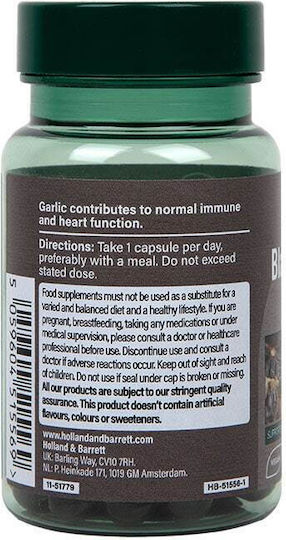 Holland & Barrett Schwarzer Knoblauch 6000mg 30 Mützen
