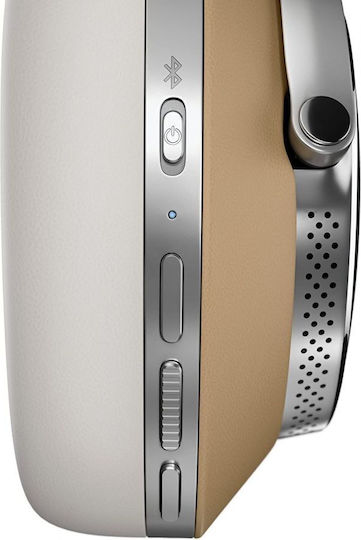 Bowers & Wilkins Px8 Wireless Wired Over Ear Headphones with 30 Hours Playing Time and Quick Charge Tan Grey Leather