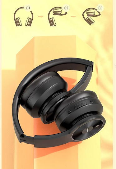 Awei A996BL Wireless / Wired On Ear Headphones with 16 hours of Operation Black