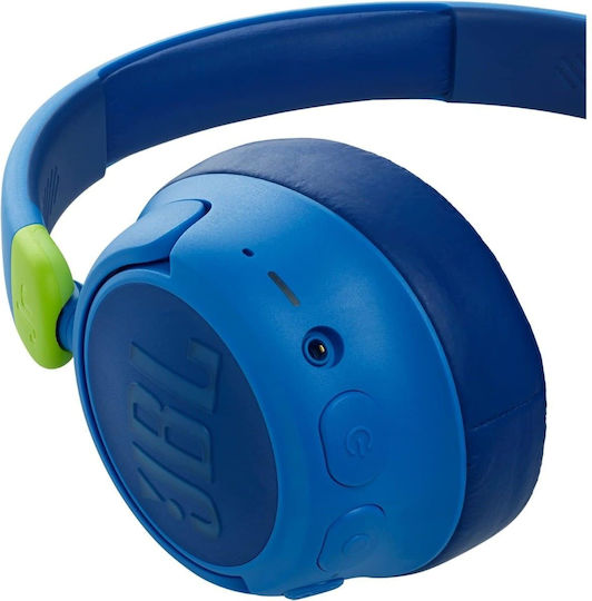JBL JR460NC Wireless / Wired Over Ear Headphones with 20 hours of Operation and Quick Charge Blue