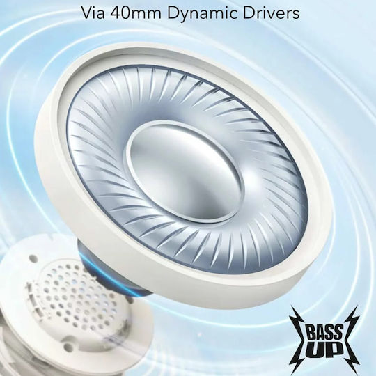 Soundcore by Anker H30i Wireless / Wired On Ear Headphones with 70 hours of Operation and Quick Charge White