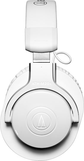 Audio Technica ATH-M20xBT Wireless / Wired Over Ear Headphones with 60 hours of Operation White