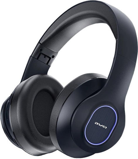 Awei A100BL Bluetooth Wireless Over Ear Headphones with Radio with 12 hours of Operation Black