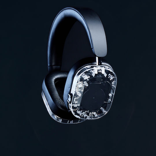Mondo Wireless / Wired Over Ear Headphones with 45 hours of Operation and Quick Charge Transparent