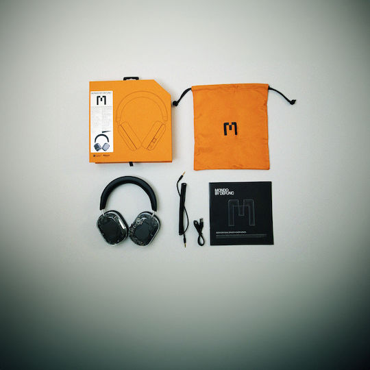 Mondo Wireless / Wired Over Ear Headphones with 45 hours of Operation and Quick Charge Transparent