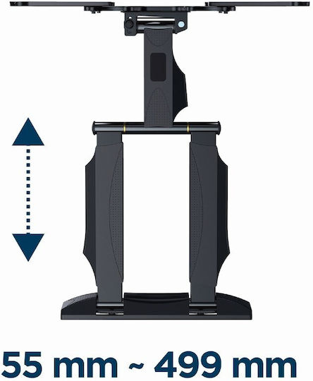 Gembird WM-55ST-01 WM-55ST-01 Стойка за телевизор Стенен с рамо до 55" и 32кг Черен