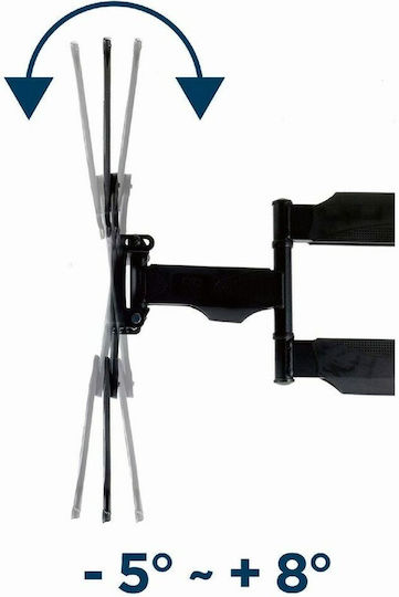 Gembird WM-55ST-01 WM-55ST-01 Стойка за телевизор Стенен с рамо до 55" и 32кг Черен