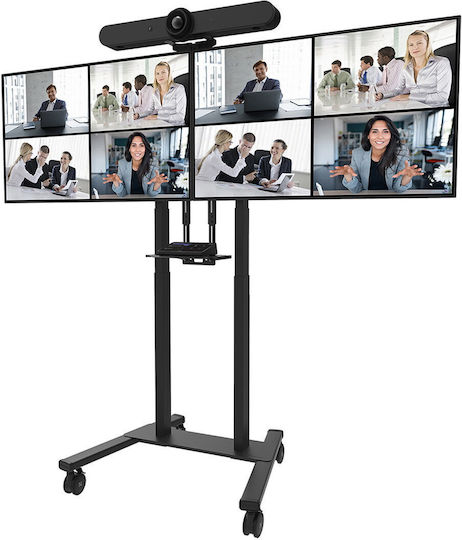 Neomounts ADM-875BL2 Βάση Τηλεόρασης Δαπέδου έως 65" και 100kg Μαύρο