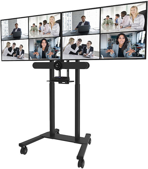 Neomounts ADM-875BL2 Βάση Τηλεόρασης Δαπέδου έως 65" και 100kg Μαύρο
