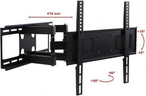 Art AR-70 AR-70 Стойка за телевизор Стенен с рамо до 55" и 45кг