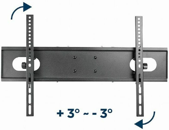 Gembird WM-70ST-01 Βάση Τηλεόρασης Τοίχου έως 70" και 35kg Μαύρο