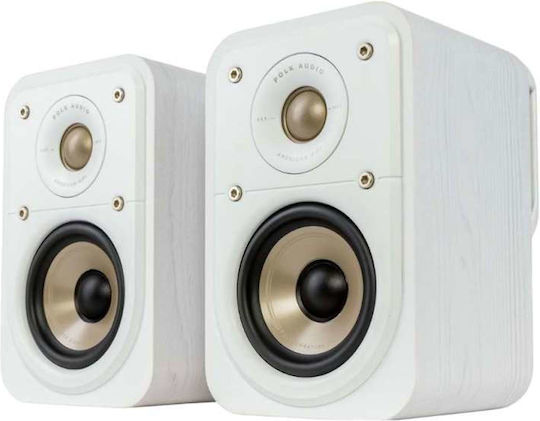 Polk Audio Signature Elite ES10 Pair of Hi-Fi Speakers Bookself 100W 2 No of Drivers W13.7xD2.7xH21.3cm. White