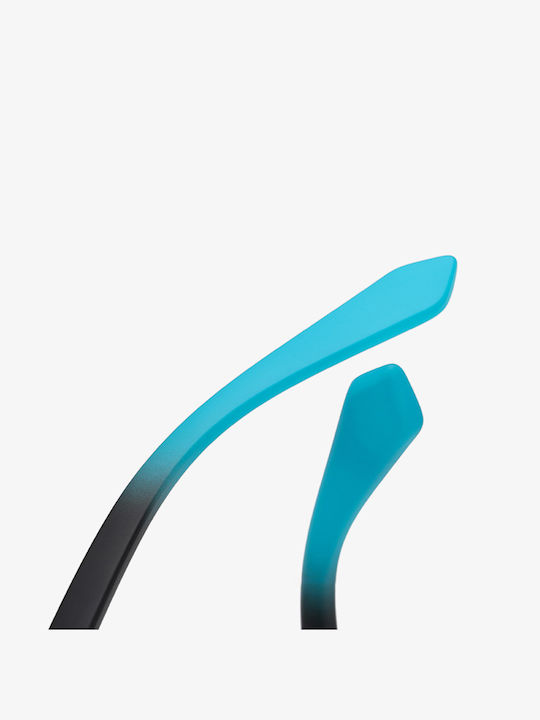 Techsuit Unisex Sunglasses with Black Frame and Blue Polarized Lens