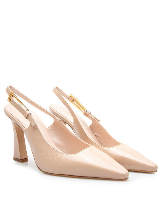 Labrini Patent Leather Pink Heels