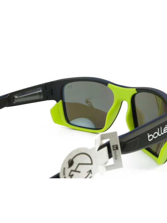 Bolle Airdrift Bărbătești Ochelari de soare cu Negru Cadru și Albastru Oglindă Lentilă BS035003