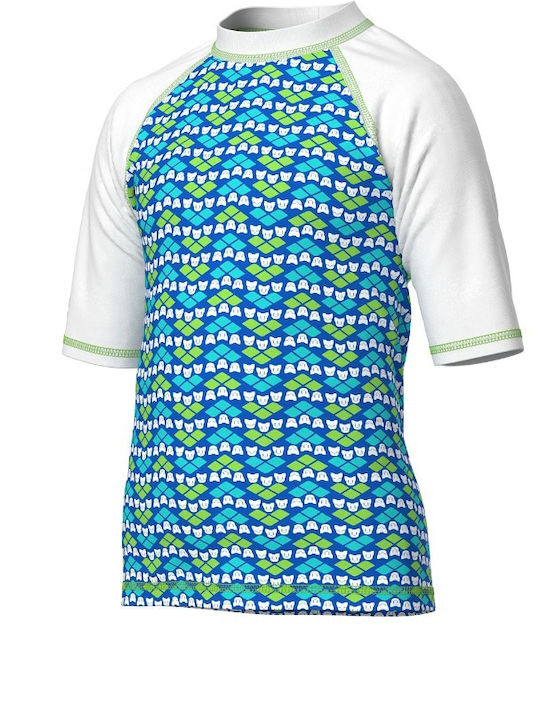Arena Kinder Badebekleidung UV-Schutz (UV) Shirt 610 - Multi Green-white