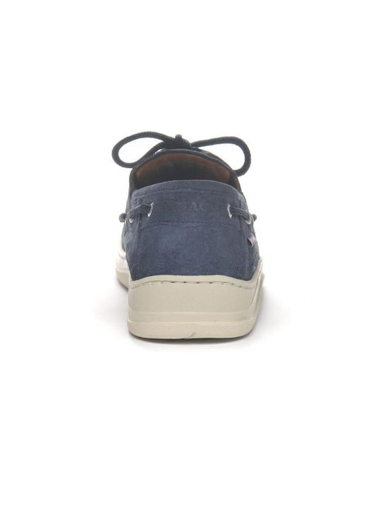 Docksides Men's Suede Boat Shoes Blue
