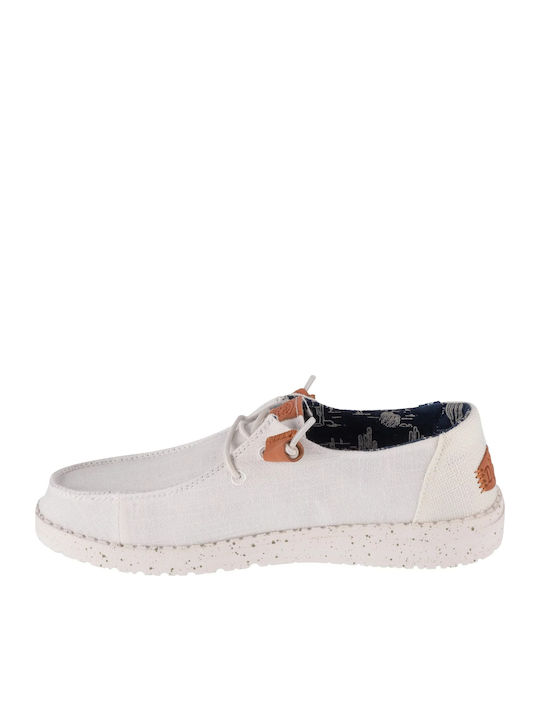 Washed Men's Moccasins White