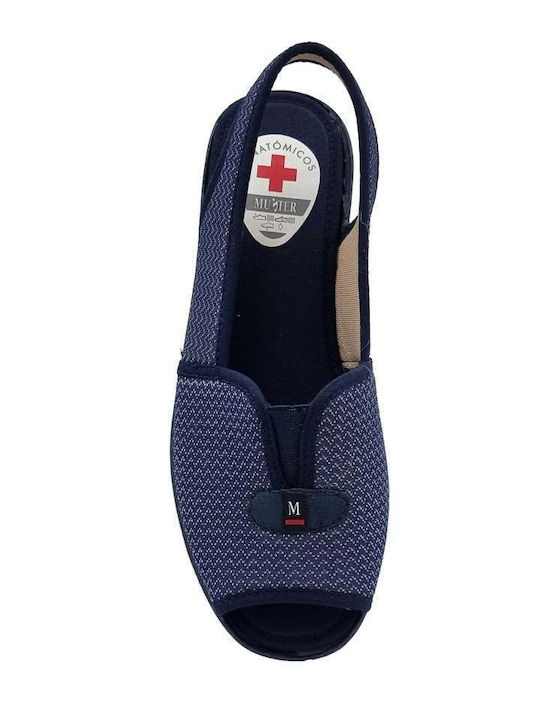 Muyter 732 Blaue Damensandalen