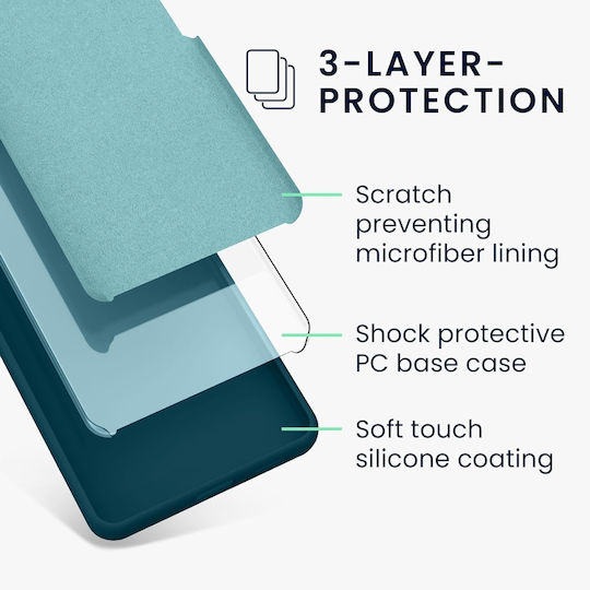 KWmobile Soft Flexible Rubber Задна корица Силикон Син (Nothing Phone 2)