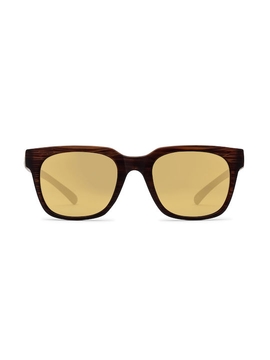 Volcom Morph Sonnenbrillen mit Braun Rahmen und Gelb Linse VE03006137-BRN