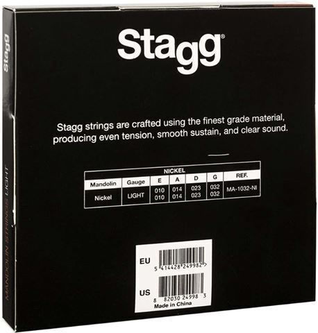 Stagg Nickel Mandolin Strings Σετ Χορδών Nickel Wound Μαντολίνου 10 - 32" Light