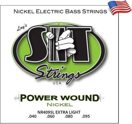 Sit Power Wound Nickel Basssaiten Einstellen Nickel Plated Steel Für Bass 40 - 95 Zoll Extra Leicht