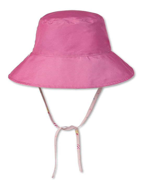 Saro Παιδικό Καπέλο Bucket Υφασμάτινο Αντηλιακό Ροζ