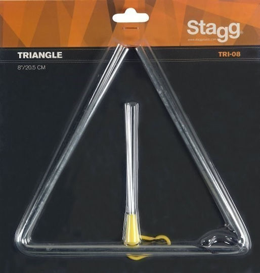 Stagg Music Triangle with Beater 8 Inches Steel