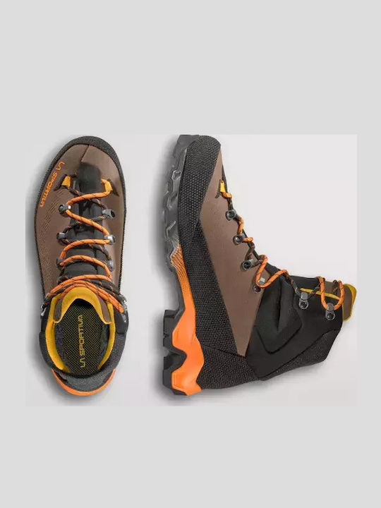La Sportiva Aequilibrium Trek Men's Waterproof Hiking Boots with Gore-Tex Membrane Brown