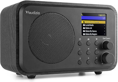 Audizio Venice Επιτραπέζιο Ραδιόφωνο Επαναφορτιζόμενο DAB+ με Bluetooth Μαύρο