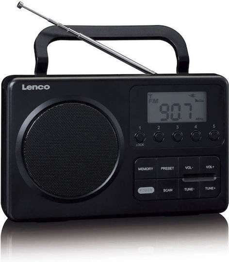 Lenco MPR-035 Φορητό Ραδιόφωνο Ρεύματος / Μπαταρίας Μαύρο