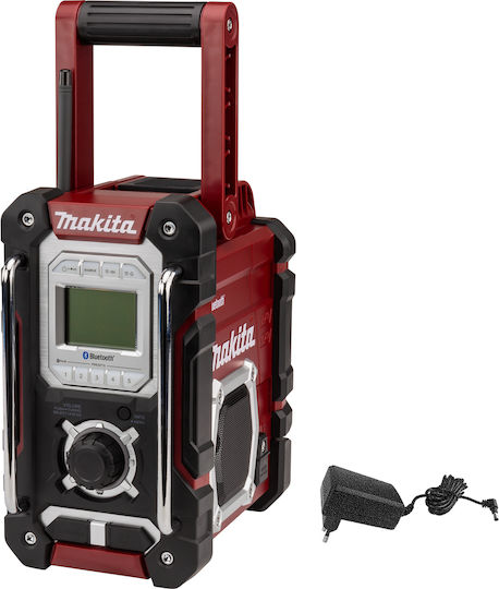 Makita DMR108 Cu alimentare la rețea / baterie cu Bluetooth și USB Roșu