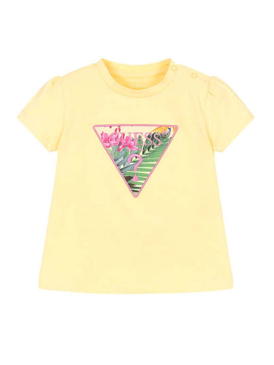 Guess Kids Set with Shorts Summer 2pcs Marigold Yellow