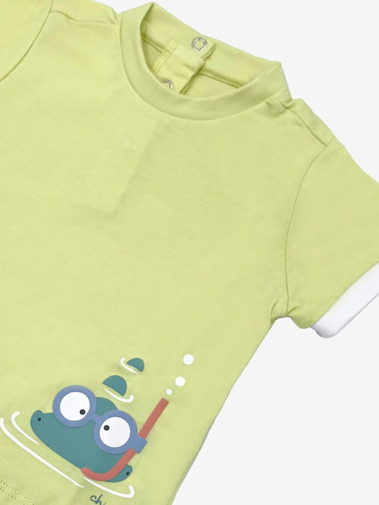 Kids' Set with Shorts Summer 2pcs Yellow
