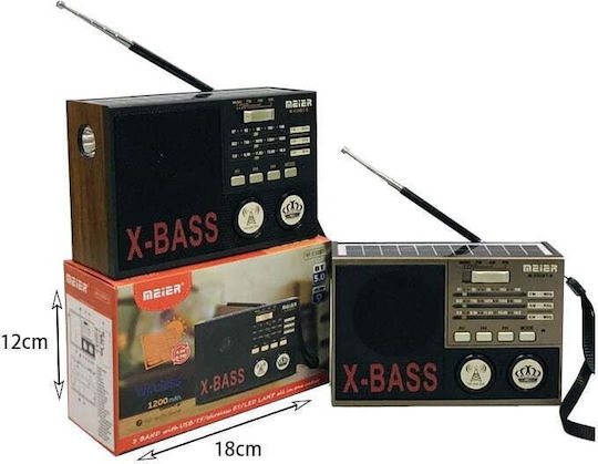 Meier M-530-BT-S Retro cu Bluetooth și USB Bej