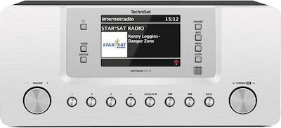 Technisat DigitRadio 574 IR Επιτραπέζιο Ραδιόφωνο Ρεύματος DAB+ με Bluetooth και USB Ασημί