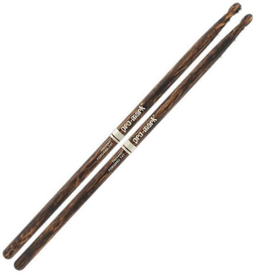 Promark Hickory Палчици Барабани Classic 747 Firegrain в Кафяв Цвят Вариант на продукт: Върхове на барабани
