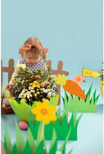 PartyDeco Easter Egg Wooden 22.5x24cm Set of 10 Pieces