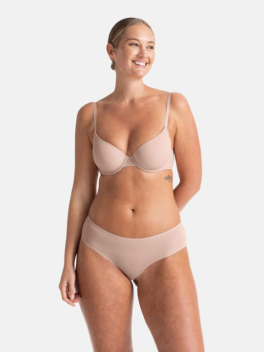 Bra with Light Padding Underwire Grey-pink