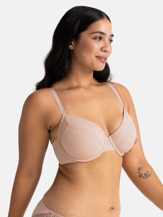 Pink-purple Сутиен с лека подложка & с Банели 2Pack
