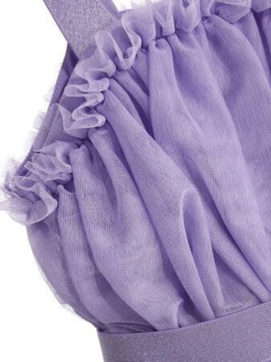 Rochie pentru Copii Fără mâneci Din tul Lilac