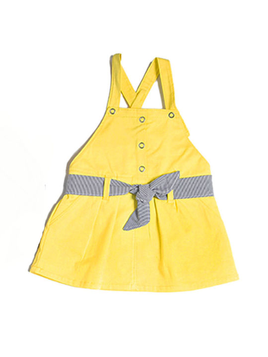 Dreams Kids Dress Set with Accessories Sleeveless Yellow