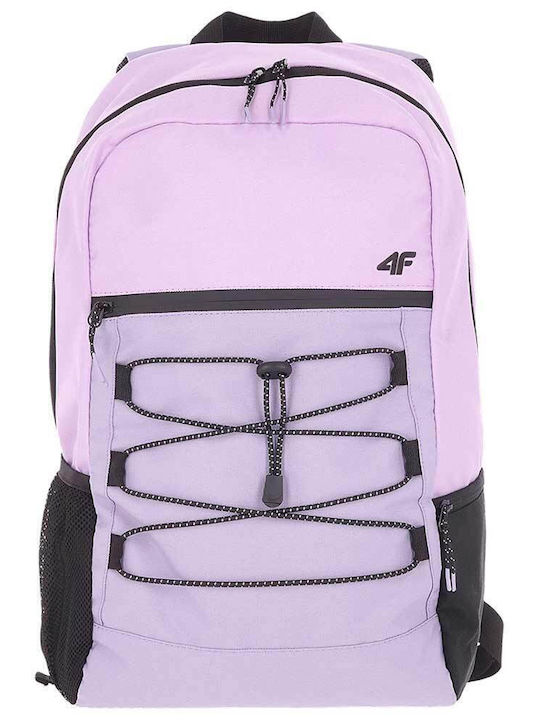 4F School Bag Backpack Elementary, Elementary Purple with Water Bottle Holder 22Liters